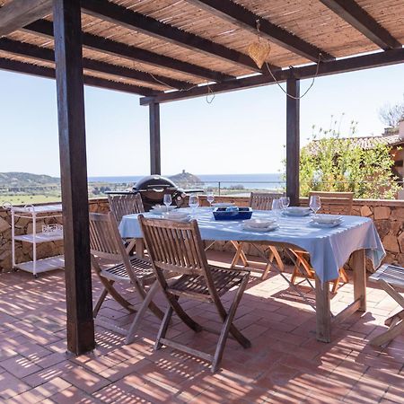 Residenza Del Barone Villa Zoe Chia - Vista Mare Экстерьер фото