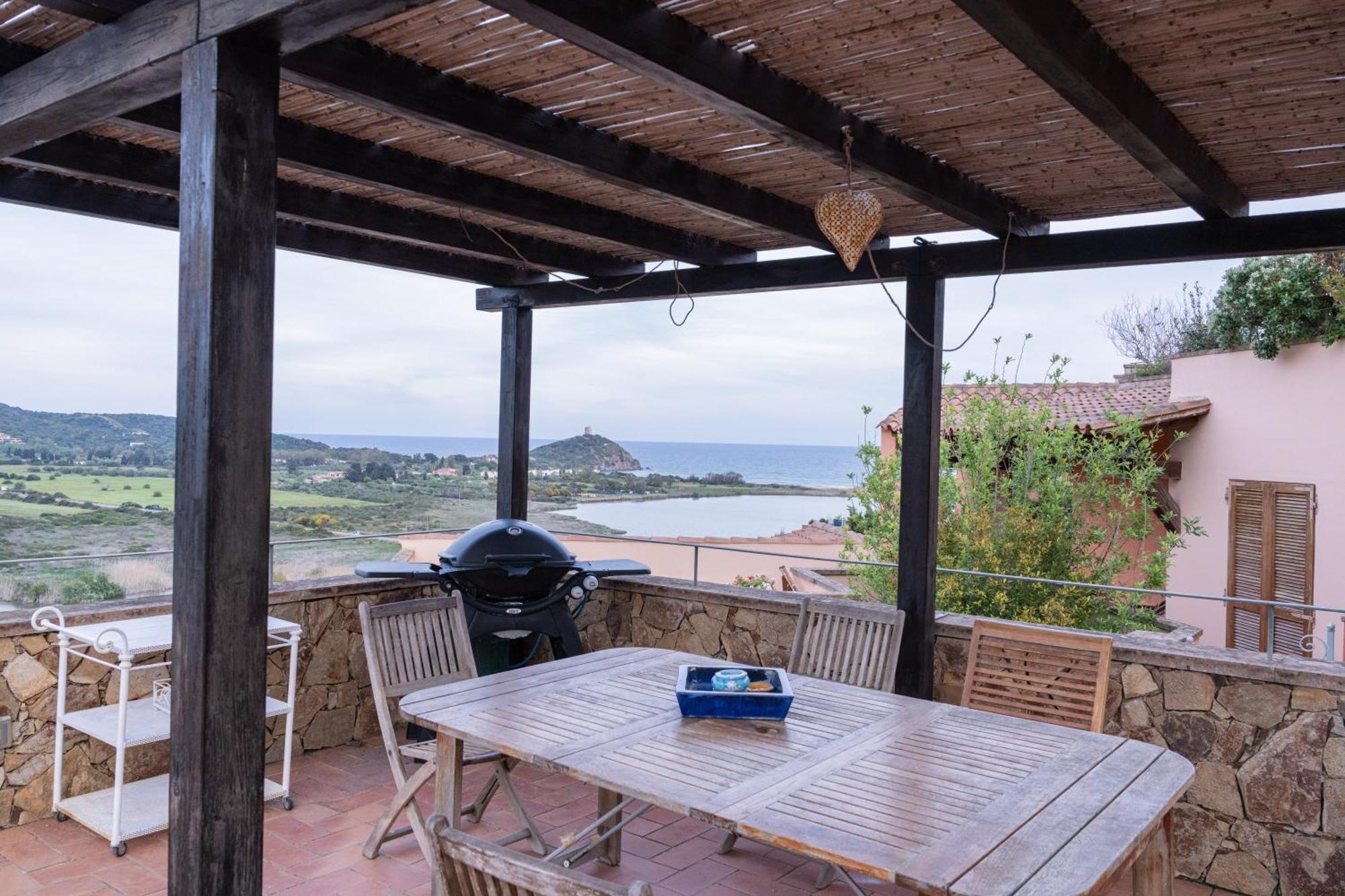 Residenza Del Barone Villa Zoe Chia - Vista Mare Экстерьер фото