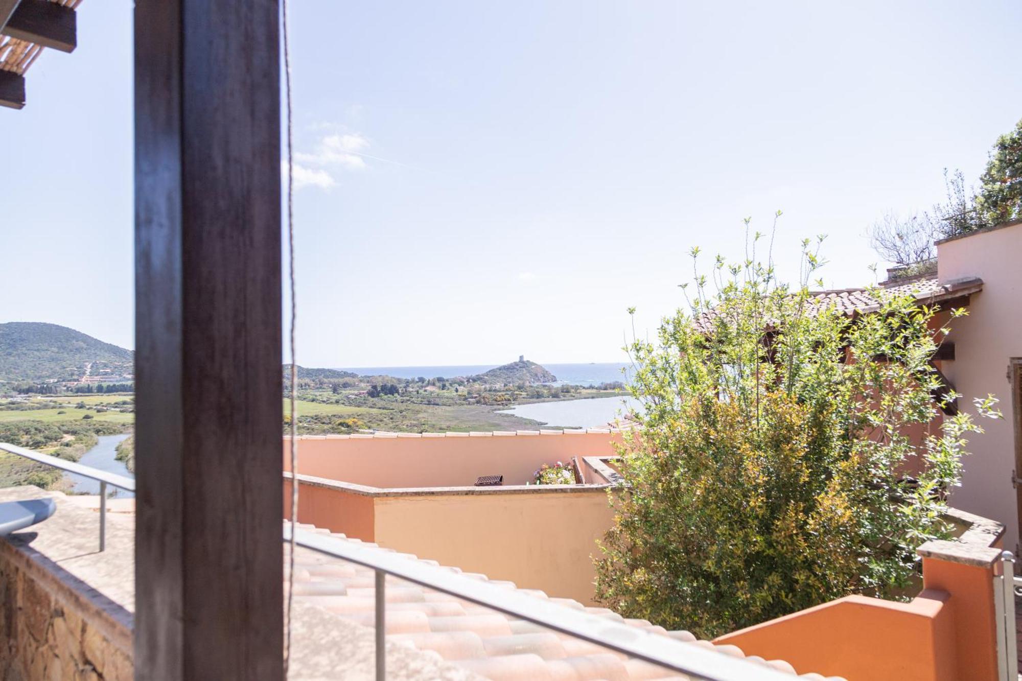Residenza Del Barone Villa Zoe Chia - Vista Mare Экстерьер фото